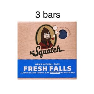 Dr. Squatch Men’s Natural Bar Soap Fresh Falls